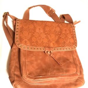 The Sak Floral Embossed Convertible Backpack